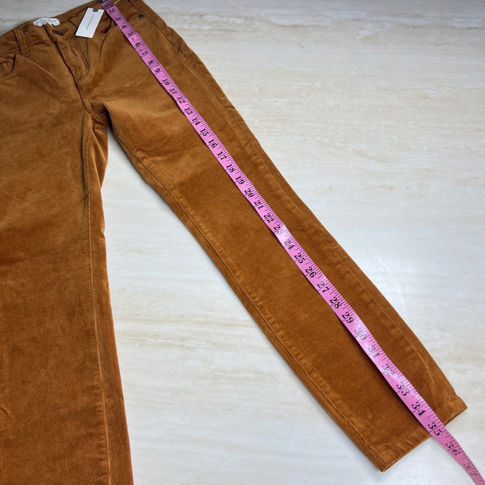 Anthropologie Pilcro High-Rise Skinny Corduroy Pants Cedar Gold Size 26 NWT - Picture 14 of 14